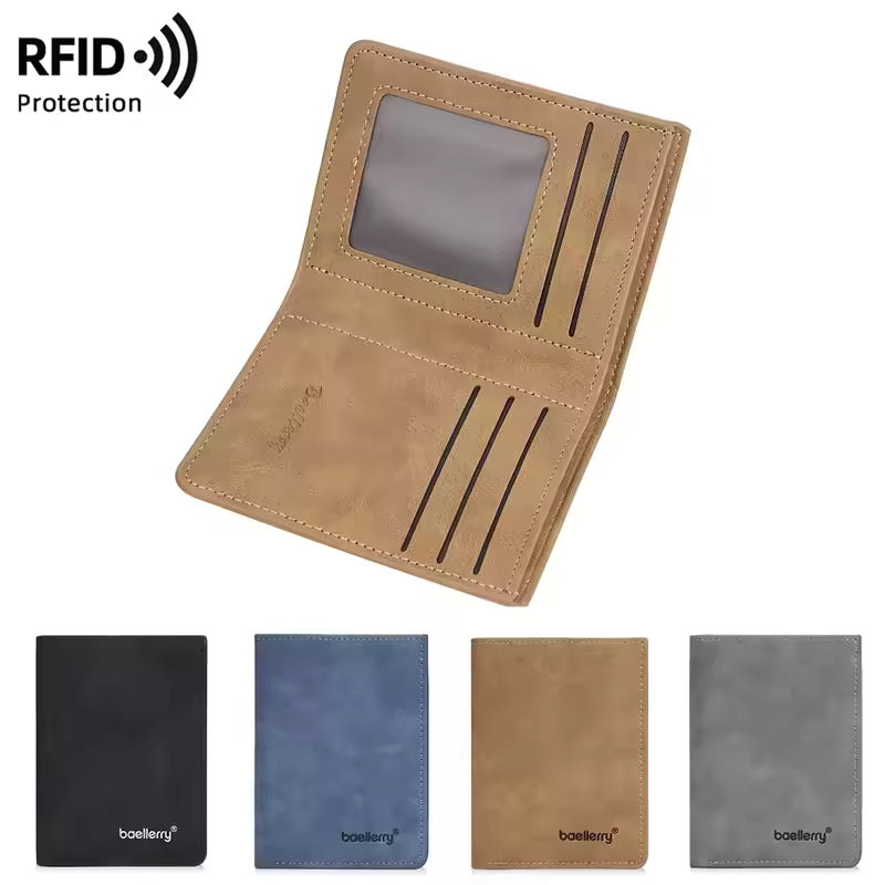 Baellerry Men's RFID Blocking Leather Wallet – Slim & Stylish