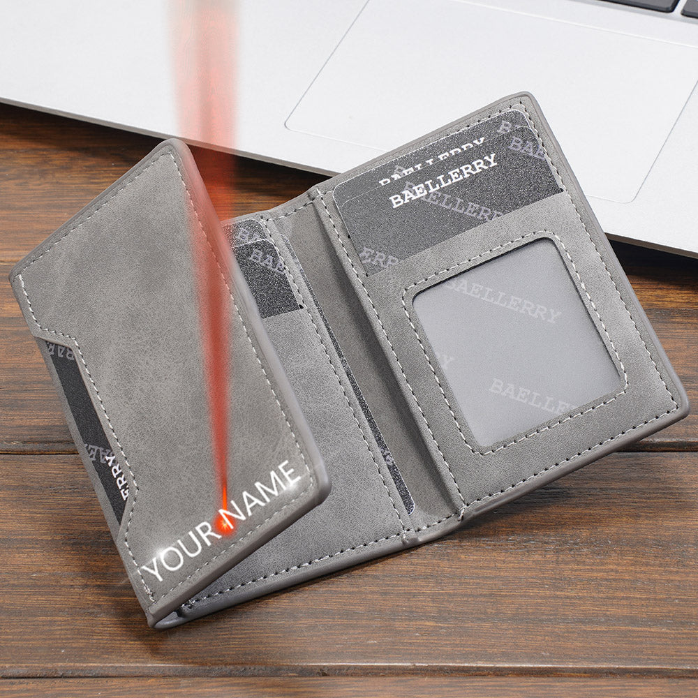 Baellerry Men's RFID Blocking Leather Wallet – Slim & Stylish