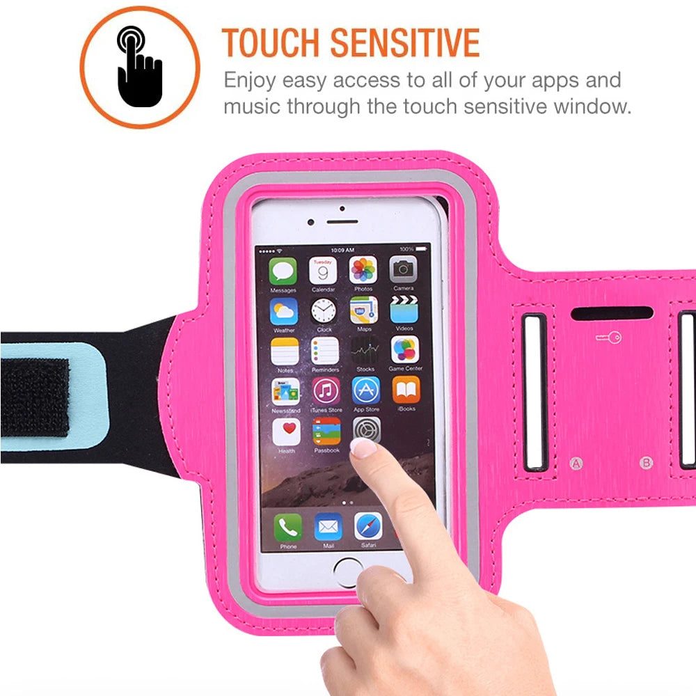 🏃 Sports Phone Armband – Waterproof Running Arm Bag for All Phones