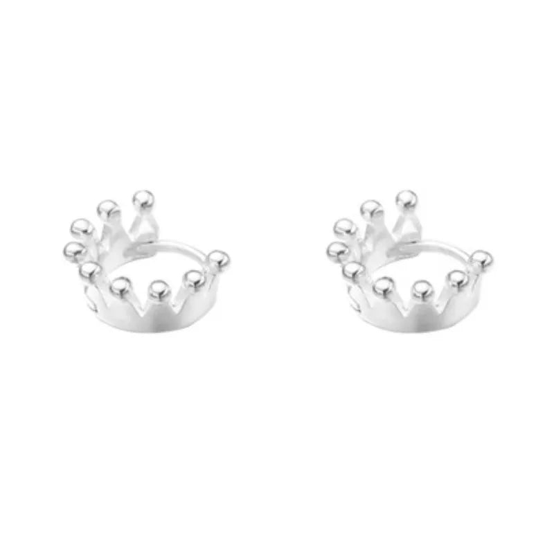 French Style Copper Clip Earrings – Trendy Round Design for Women