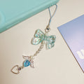 1pcs Phone Charm HYun Phone Chain Trendy Pendant Bow Lanyard Mobile Phone Strap Sweet Girl Key Cord Mobile Lanyard Jewelry Gift