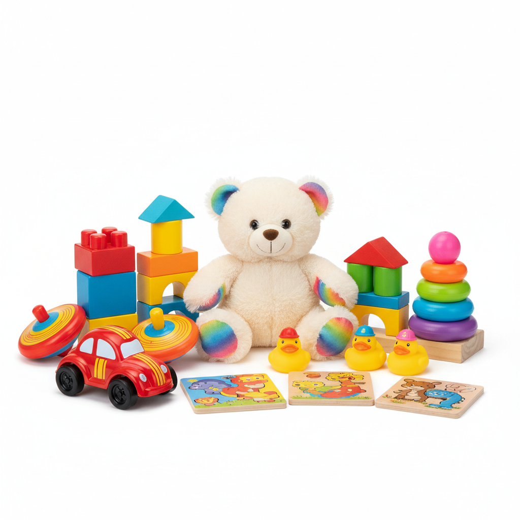 Kids Colorful Soft Toys Set