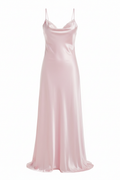 Women's Night Dress - Pink Satin