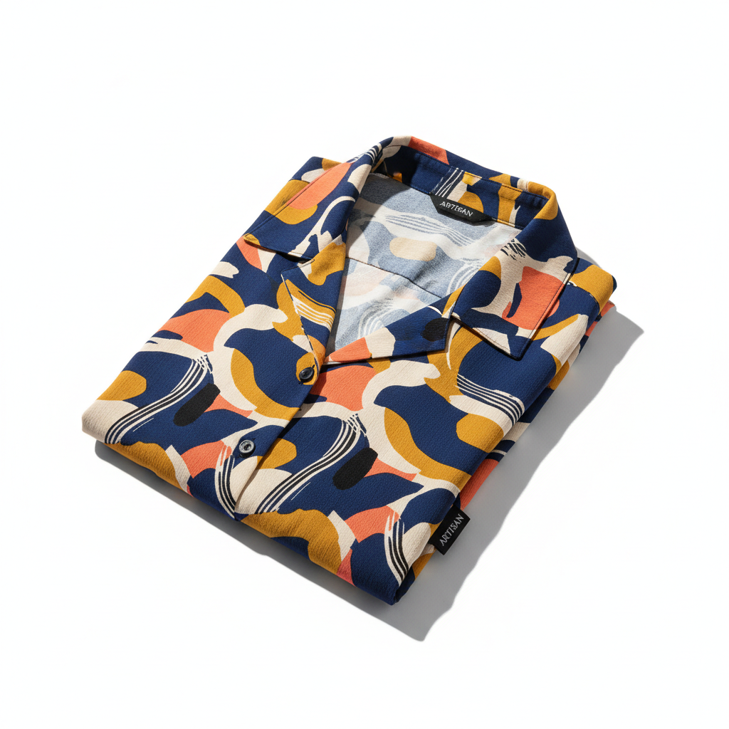 Stylish abstract print shirt