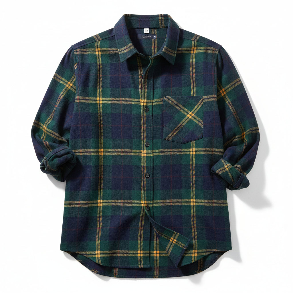 Stylish checkered plaid shirt
