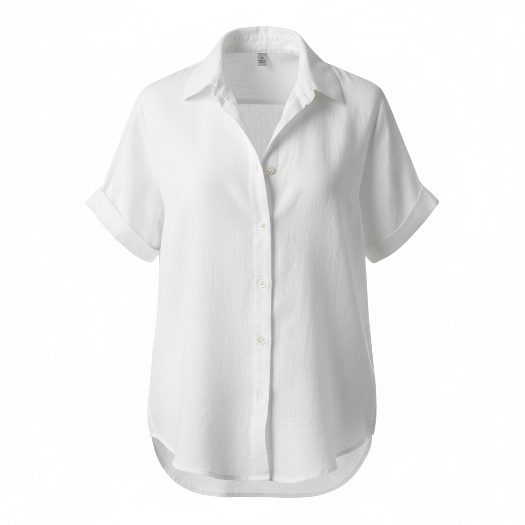 Stylish white casual shirt